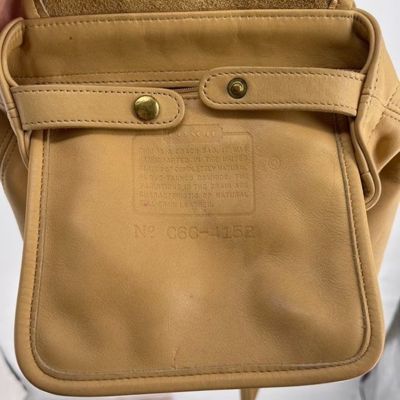 Coach Vintage Bantam Light Tan Leather Convertible Backpack Crossbody - Picture 10 of 12